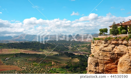 View from mountainous town Ronda, Spain 44530590