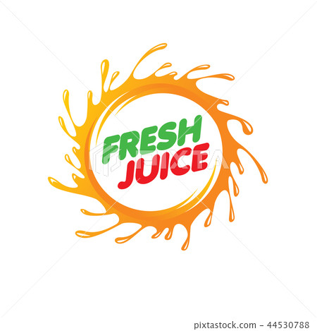 Logo for fresh juice. Vector illustration on white background. Logo for fresh juice. Vector illustration on white background. 44530788