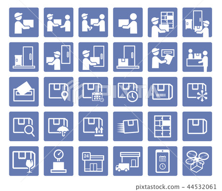 Delivery icon list - Stock Illustration [44532061] - PIXTA