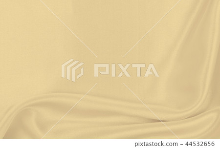 Smooth elegant golden silk or satin luxury cloth  44532656