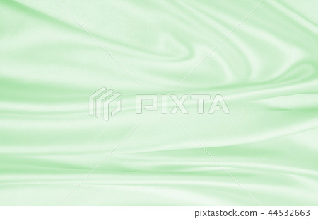 Smooth elegant green silk or satin luxury cloth  44532663