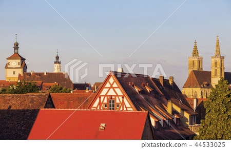Rothenburg panorama with St. James's Church 44533025