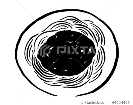 有刷子的被說明的麵團肉意粉 44534455