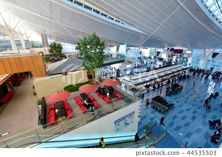Departure lobby of Haneda Airport International Terminal Departure lobby of Haneda Airport International Terminal 44535503