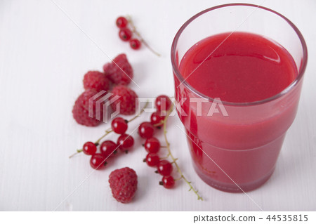 Kissel from raspberry and redcurrant Kissel from raspberry and redcurrant 44535815