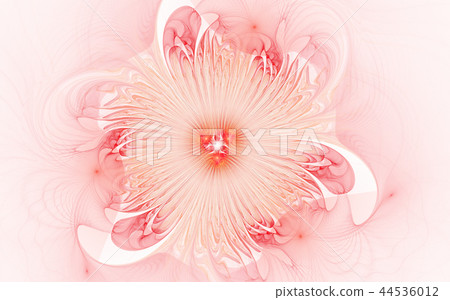 Abstract fractal flower with colorful design art 44536012