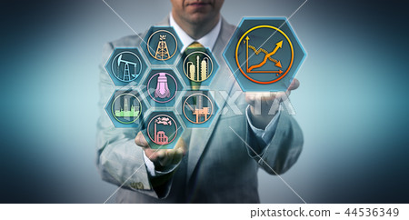 Man Predicting Break Even Point Of Oil Investment 44536349