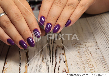 Amazing natural nails. Gel polish applied. 44536733