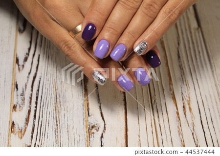 Fashionable design of manicure on beautiful pens 44537444