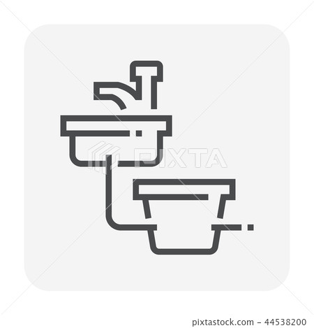 sink icon black 44538200