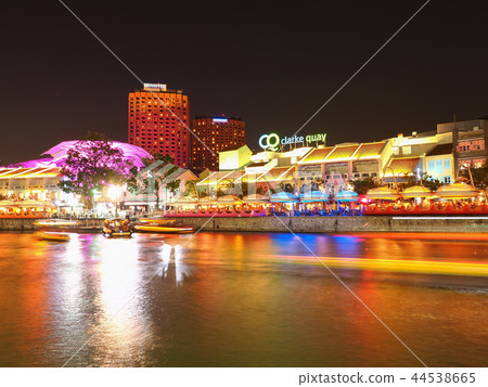 新加坡克拉碼頭夜景 新加坡克拉碼頭夜景 44538665