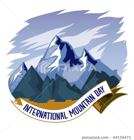 International Mountain Day, 11 December. Mountain ranges conceptual illustration vector. International Mountain Day, 11 December. Mountain ranges conceptual illustration vector. 44539473