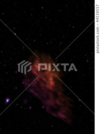 Small part of an infinite star field. 3D rendering 44539557