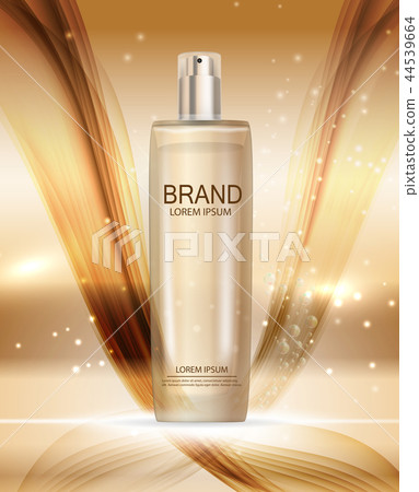 Design Cosmetics Product  Template for Ads or Magazine Background. 3D Realistic Vector Iillustration 44539664