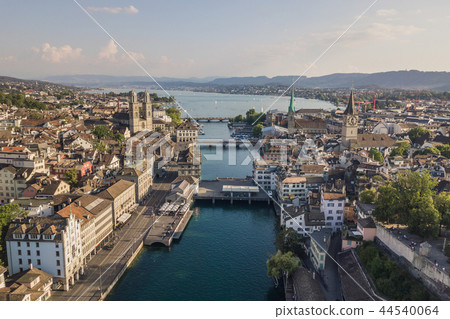 Aerial view of Zurich 44540064