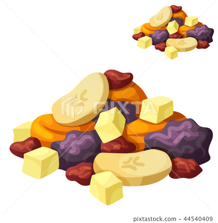 Detailed Icon. Dried fruits isolated on white background Detailed Icon. Dried fruits isolated on white background 44540409