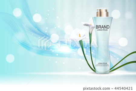 Design Cosmetics Product Template for Ads or Magazine Background. 3D Realistic Vector Iillustration Design Cosmetics Product Template for Ads or Magazine Background. 3D Realistic Vector Iillustration 44540421
