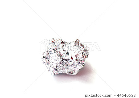 Crumpled ball of aluminum foil 44540558