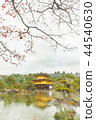 Watercolor painting of Kinkakuji, autumn leaves in Kyoto, Japan Watercolor painting of Kinkakuji, autumn leaves in Kyoto, Japan 44540630