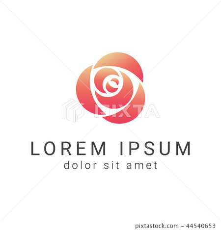 yellow orange triangle rose logo design template yellow orange triangle rose logo design template 44540653