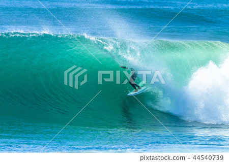 Surfer Wave Tube Surfing Action Surfer Wave Tube Surfing Action 44540739