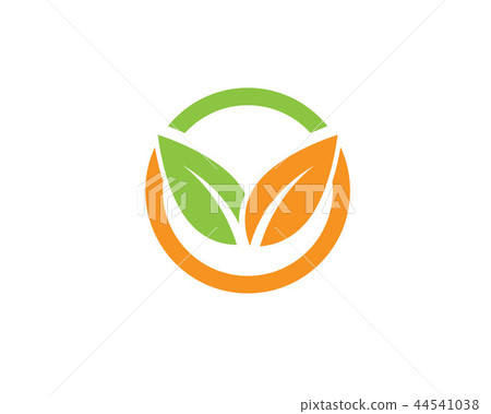 leaf green nature logo and symbol template Vector 44541038