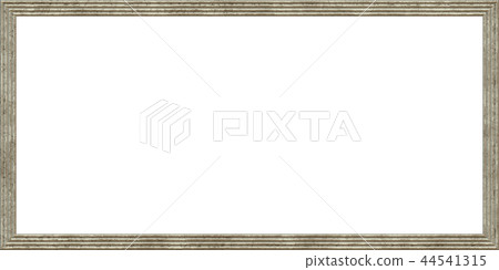 Colorful detailed wooden picture frame closeup material texture background, front view (high resolution 3D CG rendering ∕ coloring illustration) 44541315