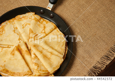 Crepe closeup, thin pancake 44542372