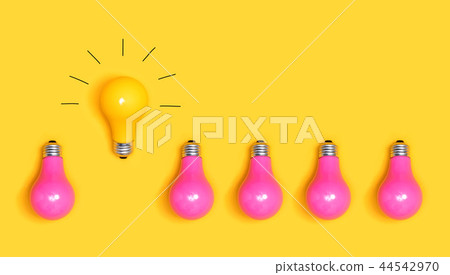 One outstanding idea concept 44542970