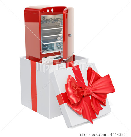 Refrigerator inside gift box, gift concept 44543301
