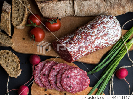 Dark food background Dark food background 44543347