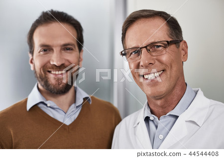 Sick man is at the doctor office 44544408