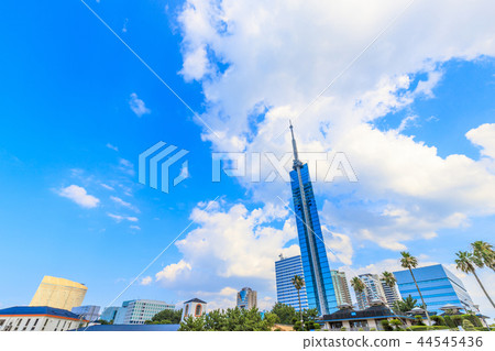 Fukuoka Tower in the blue sky Fukuoka Tower in the blue sky 44545436
