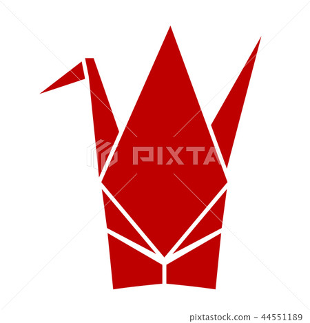Vector crane origami new year icon 44551189