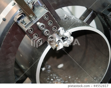 machining steel pipe part by Pipe turning machine machining steel pipe part by Pipe turning machine 44552817