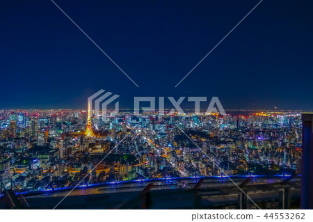 東京六本木Hills Sky Deck東京塔廣角鏡頭攝影 44553262