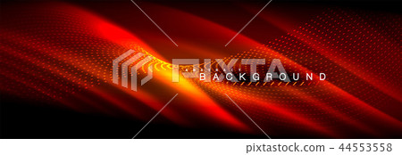 Liquid neon flowing waves, glowing light lines background Liquid neon flowing waves, glowing light lines background 44553558