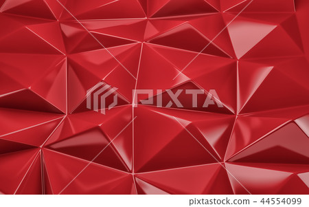 An abstract red geometrical background. 3D render An abstract red geometrical background. 3D render 44554099