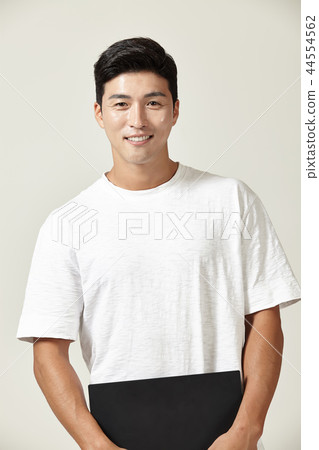 韓國男子，休閒，男子，微笑，大學生 44554562