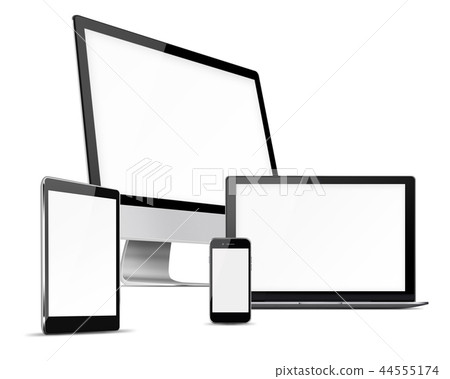 Set of electronic devices. Set of electronic devices. 44555174