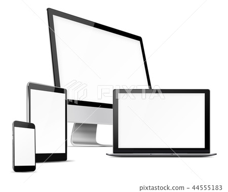 Set of electronic devices. Set of electronic devices. 44555183