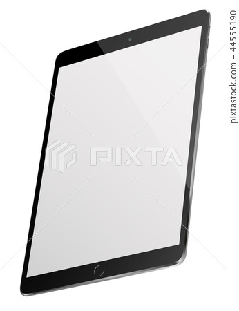 Tablet pc computer with blank screen isolatedroun Tablet pc computer with blank screen isolatedroun 44555190