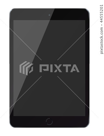 Tablet pc computer with black screen isolated  44555201