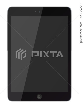 Tablet pc computer with black screen isolated Tablet pc computer with black screen isolated 44555229