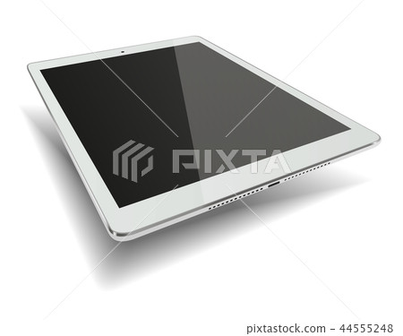 Tablet pc computer with black screen isolated Tablet pc computer with black screen isolated 44555248