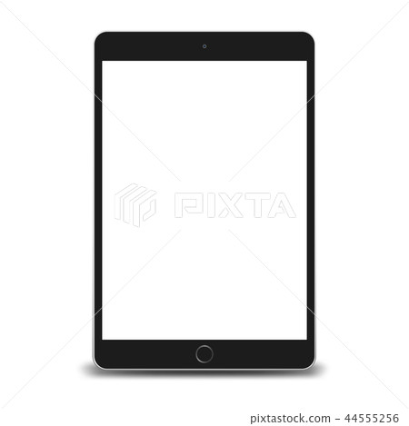 Tablet Pc Computer With Blank Screen Isolated Stock Illustration