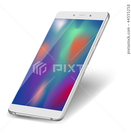 Smart phone with modern background on screen Smart phone with modern background on screen 44555258
