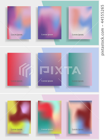 Set of abstract modern trendy background cover Set of abstract modern trendy background cover 44555265