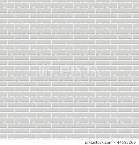 Realistic light grey brick wall background. Realistic light grey brick wall background. 44555269