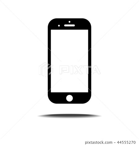 Smart phone icon isolated on white background. Smart phone icon isolated on white background. 44555270